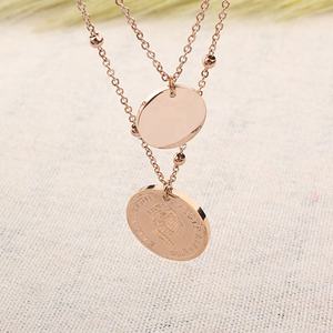 طبقة مزدوجة المختنقون قلادة أستراليا 1998 إليزابيث الثانية العملات المعلقات سلسلة من الخرز قلادة - Product Image 4