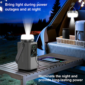 100W <span class=keywords><strong>Powerbank</strong></span> 60000mAh Schnellladung Mobile Stromstation Tragbare <span class=keywords><strong>Powerbank</strong></span> mit Campinglampe Laterne Taschenlampe - Product Image 4