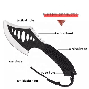 Hacha de Cinturón de Acero con Alto Contenido de Carbono para Campamento en la Jungla, Herramienta Multifuncional para Salvar Vidas, Hacha Portátil - Product Image 4