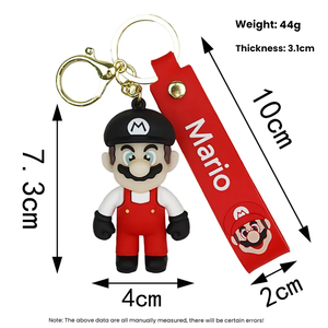 キーホルダーペンダント（ギフト）小型スクールドール<span class=keywords><strong>PVC</strong></span>ゴム素材軽量ユニバーサルサイズプラスチックゴムバッグチャーム - Product Image 5