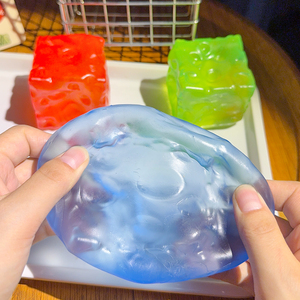 ของเล่นบีบยืดหยุ่นรูปชีสใสขนาดใหญ่ยักษ์ ASMR วาสลีน ฟิลลิ่ง ทรานส์เพอร์แคนท์ จัมโบ้ สนุก ไม่ฟู ไม่ยืด ของเล่นบีบยืดหยุ่นสำหรับงานปาร์ตี้ - Product Image 6