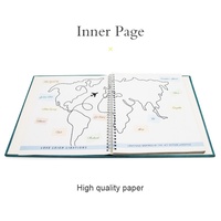 Servicios de Impresión Personalizada de Libros, Revistas y Publicaciones, Cuaderno de Espiral Oculto con Cubierta de Cuero PU, Libro de Espiral Oculto