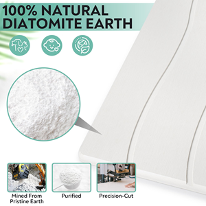 Foldable Diatomaceous Earth Stone Absorbent Drying Foot Bathroom <b>Shower</b> Door Floor Diatomite <b>Bath</b> Pad Mat for Home Living Room - Product Image 4