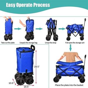 Carrito Plegable Multiusos para Camping, Jardín, Patio, Playa y Exteriores - Product Image 4