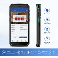 PDA 5,5 pouces 4G Android 11 avec moteur de lecture Honeywell 1D 2D, scanner de codes-barres, GMS, GPS, robuste pour la logistique d'entrepôt