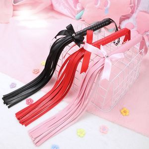 Kit de bondage en cuir avec fouet lâche et nœud papillon, jouets sexuels SM pour hommes et femmes, accessoires de flirt, produits pour adultes en gros, pagaie pour fessées - Product Image 1