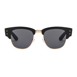 Moda conducción gafas de sol medio marco Metal metálico gafas de sol hombres alta calidad 2024 - Product Image 3