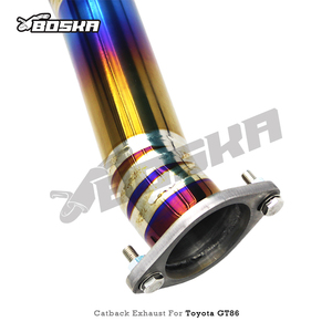 ท่อไอเสียแคทแบค OEM สำหรับ FT86/GT86/GR86/86/Scion FR-S 2.0L ปี 2012-2024 ระบบวาล์วทรอนิกส์ไทเทเนียม Boska พร้อมชุดควบคุม - Product Image 2