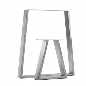 Factory Price Steady Durable Trapezoid Modern Stainless Steel Dining <b>Table</b> <b>Legs</b> for Multi-Room Use - Product Image 1