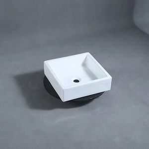 Lavabo Rectangular de lujo moderno de Venta caliente Fácil de limpiar Diseño moderno Lavabo de cerámica de baño moderno de un solo orificio - Product Image 5