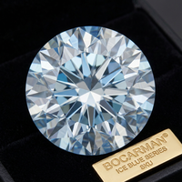BOCARMAN Vente en gros usine Pierres de moissanite rondes brillantes VVS en vrac 1-6 carats pour sertissage de bijoux, disponibles en formes rondes colorées