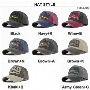 Factory Supply Customized Sporty American Style Texas 100% Cotton Baseball Caps Vintage Washed Distressed <b>Patch</b> Embroidery - Product Image 2