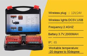 Kit <span class=keywords><strong>de</strong></span> <span class=keywords><strong>feux</strong></span> <span class=keywords><strong>de</strong></span> <span class=keywords><strong>remorque</strong></span> magnétiques sans fil, <span class=keywords><strong>feux</strong></span> <span class=keywords><strong>de</strong></span> remorquage LED pour camions, bateaux, camping-cars, caravanes avec 2 options <span class=keywords><strong>de</strong></span> montage, <span class=keywords><strong>feux</strong></span> <span class=keywords><strong>de</strong></span> freinage, <span class=keywords><strong>feux</strong></span> arrière, <span class=keywords><strong>plaque</strong></span> d'immatriculation - Product Image 5