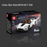 MOULD KING 27109 Venom F5 + Voiture de sport, jouets de puzzle à assembler, kits de briques, modèle MOC, boîte de présentation, ensembles de blocs de construction, cadeau de Noël