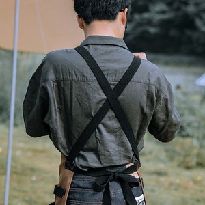 Outdoor Workwear Denim Canvas <strong>Painter</strong> Apron Gardener Apron Anti Fouling Waterproof Strap Large Apron - Product Image 6