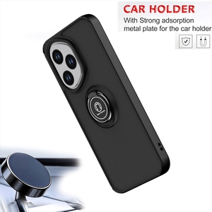 Con soporte de anillo magnético a prueba de golpes Kickstand Hard PC Matte Clear Mobile Phone Case para <span class=keywords><strong>Huawei</strong></span> Honor 400 Lite X8C X7A Cases - Product Image 5