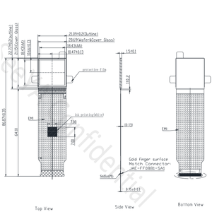 SeeYA 1,03 Zoll 2560*2560 <span class=keywords><strong>2</strong></span>,5 K hoch auflösendes 1800nits mikro oled Anzeige modul für AR Thermal Imaging - Product Image 5