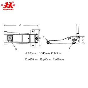 Bonne Qualité <span class=keywords><strong>Atelier</strong></span> 3 Tonnes Chariot Étage Vérin Hydraulique Pour Voiture - Product Image 5