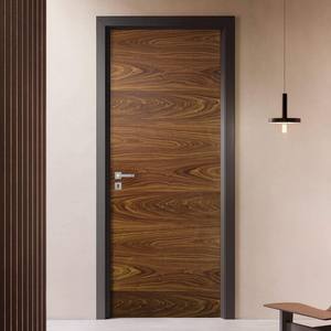 Portes intérieures modernes en bois massif ignifugées BASEN pour villa - Solutions OEM personnalisées - Product Image 5
