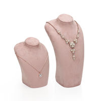Présentoir à bijoux rose personnalisé pour comptoir, idéal pour bagues, colliers, bracelets, perles ou autres bijoux