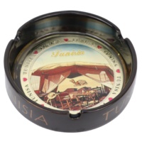 Cendrier rond tunisien personnalisé souvenir en céramique logo personnalisé voiture maison cigarette cigare cendrier de fumée