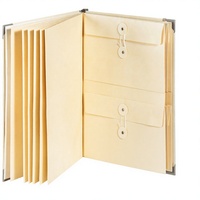 Produit phare Bonvan Classeur multi-fonctions en plastique Manila à pochettes séparées, personnalisable, couleurs rose et bleu