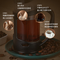 Nouvelle cafetière à piston en acier inoxydable à double paroi, théière à filtre manuel, résistante à la chaleur, avec filtre en verre borosilicate moderne