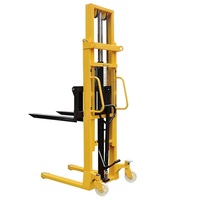 Plateforme élévatrice mobile manuelle/électrique, table élévatrice pour voiture avec une hauteur de levage maximale de 1600 mm et une longueur de fourche de 900 mm