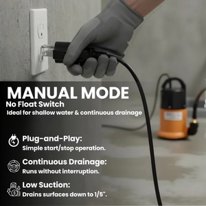 <span class=keywords><strong>Pompe</strong></span> à eau submersible basse pression 1,5 CV avec <span class=keywords><strong>kit</strong></span> de tuyau de 7,6 m (25 pieds) 4000 GPH, cordon d'alimentation portable OEM pour piscines, étangs de jardin et sous-sols - Product Image 6