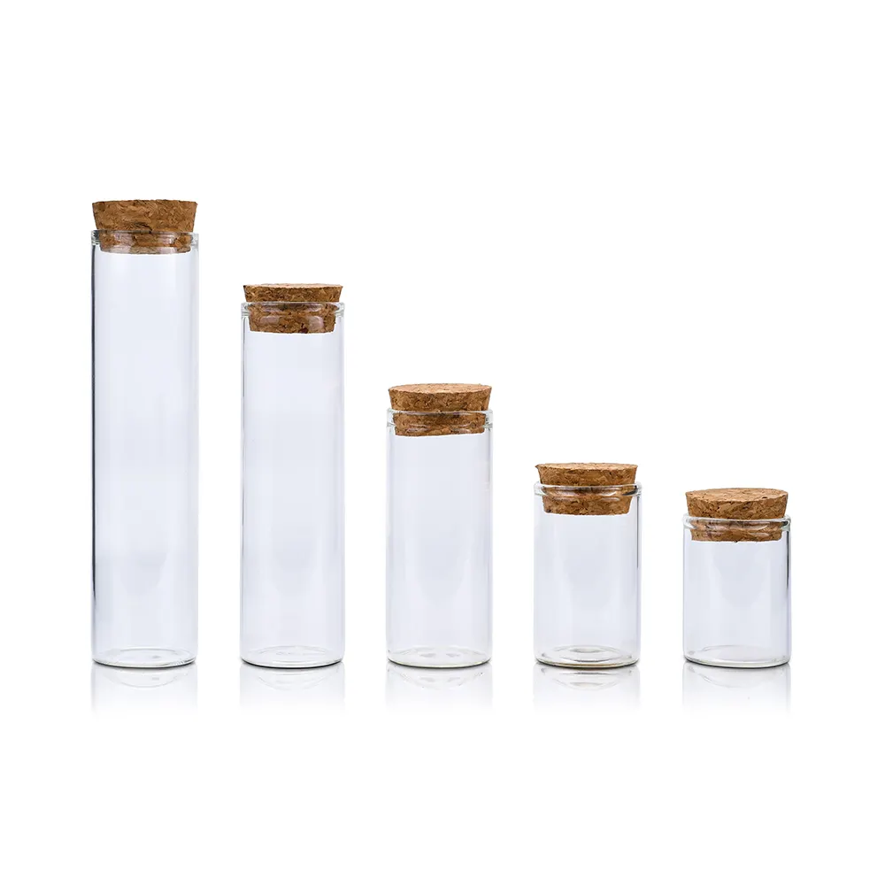 Mini klarglas wishing kleine drift flasche fläschchen mit kork Glass Tube Corked Jars Candy Bottle