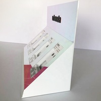Support d'affichage de comptoir en acrylique personnalisé pour écouteurs portables, facile à assembler, pour la publicité et la vente au détail