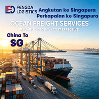Logistique de fret maritime porte-à-porte avec suivi jusqu'au port de Singapour, transport de marchandises, service DDP disponible