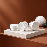 Ventes directes d'usine crème cosmétique décence plastique plexiglas emballage bouteilles 20/30/50G crème pour les yeux matériau de base PS