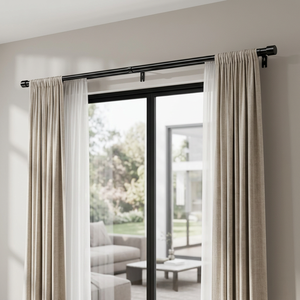 Barra de Cortina Extensible Moderna de Acero, Decorativa y Duradera, con Soportes de Pared para Sala de Estar - ¡Oferta! - Product Image 2