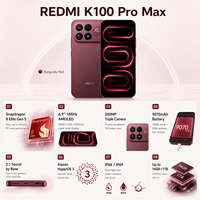 Nouveau Smartphone Android Redmi MI Original REDMI K100 Pro Max 5G 2026 avec Appareil Photo 200MP, Écran 6,9 Pouces et Charge Rapide 100W