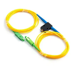 LC UPC FC SC-atenuador de fibra óptica Variable, cable de parche de fibra VOA en línea, g652d, 0 ~ 60dB