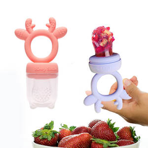 Forma personalizzata BPA gratis riutilizzabile bambino frutta fresca cibo alimentatore Silicone capezzolo dentizione massaggiagengive ciuccio - Product Image 5