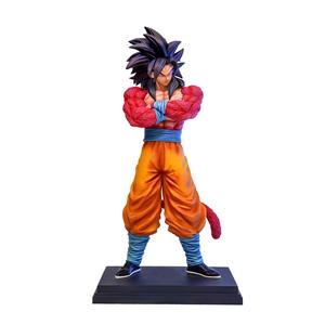 Nouvelle figurine articulée PVC de dessin animé Saiyan, Goku et <span class=keywords><strong>Vegeta</strong></span> en pose debout, double tête, de la série Super Four, fabriquée par JT Factory - Product Image 1