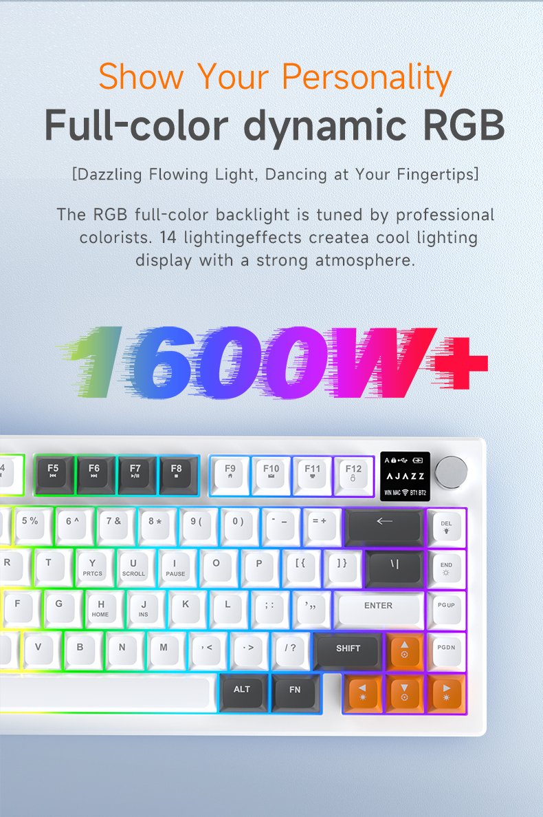 Ajazz AF82 Series Wired Mechanical Keyboard - Gaming & Multimedia