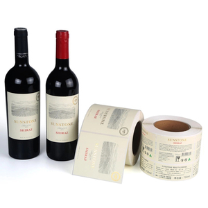 Wholesale Custom Self Adhesive Printing Private Brand PVC Vinyl Waterproof Roll Glass Bottle Sticker <strong>Label</strong> for <strong>Vodka</strong> Whisky Wine - Product Image 1