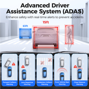 AZDOME PG17MAX 5G Wifi 4K Visione Notturna Doppio Canale ADAS Controllo Vocale Intelligente GPS Integrato <span class=keywords><strong>DVR</strong></span> Auto con Scheda 64GB Scatola Nera per Auto - Product Image 4