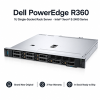 Untuk Server Rackmount PowerEdge R360 1U Intel Xeon Scalable DDR5 ECC SAS SATA NVMe Infrastruktur Pusat Data Tersedia di Stok