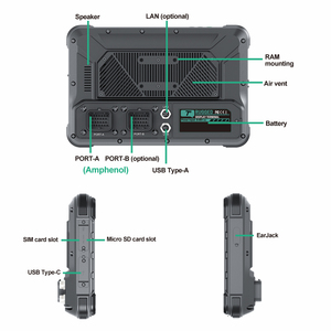 3rtablet ST-7 mới 7-inch gồ ghề Qualcomm Android <span class=keywords><strong>13</strong></span> máy tính bảng công nghiệp không thấm nước xe gắn máy tính đa kênh AHD - Product Image 3