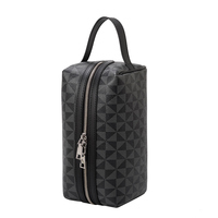Sac à cosmétiques de voyage de grande capacité sac de maquillage de rangement multifonctionnel sac de maquillage en cuir PU