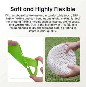 Filament TPU ANYCUBIC, filament en caoutchouc flexible PLA pour imprimante 3D FDM, matériau d'impression 3D pour Kobra S1C 3 kg - Product Image 3