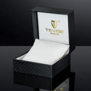 Caja de reloj Tevise original, estilo empresarial, juego de relojes, cajas de madera, embalaje de papel, paquete de regalo de lujo para reloj de pulsera para hombre. - Product Image 2