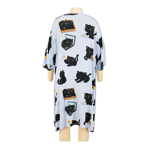 Pijama de bambú de talla grande personalizado de alta calidad OEM con estampado de animales - Product Image 3