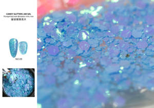 Nouveau Nail Art Beauté UV Gel 15ml Pot Coloré Bonbons Réfléchissant Paillettes Flocons D'été Couleurs Gel Vernis Laque Sequin Gel - Product Image 3