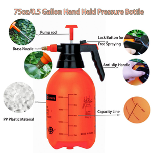 2L Garden Pump Pressure Small Lightweight <b>Plastic</b> <b>Spray</b> <b>Bottle</b> Water Hand Sprayer for Garden - Product Image 4