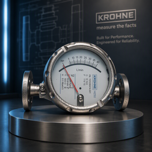 เครื่องวัดอัตราการไหลแบบปรับพื้นที่ได้ Krohne H250/RR/M40R สำหรับไนโตรเจนระดับกลาง ช่วงการไหล 9.5 ถึง 95 ลูกบาศก์เมตรต่อชั่วโมง ทำงานที่แรงดัน 7.5 บาร์ - Product Image 1